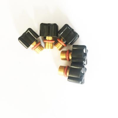 China 41V33 Short Back Cap , WP9 WP20 Mig Welding Torch Spare Parts Copper Material for sale