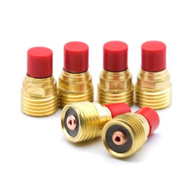China WP9 20 Welding Gun Parts , Copper Small Gas Lens 25gram Weight 85159000 for sale