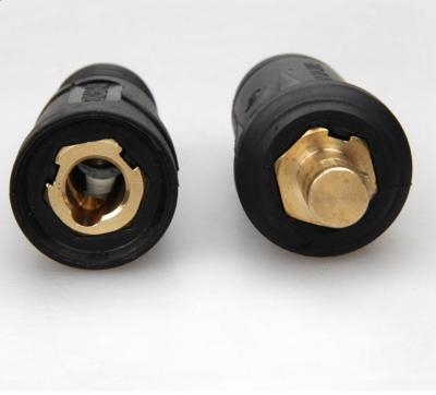 China Male Plug Welding Cable Connectors , 50-70 Mm2 Wire Cable Connectors for sale