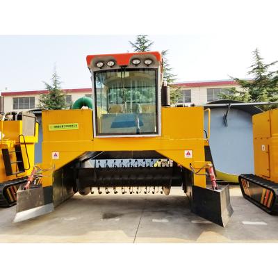 China Automatic Crawler Compost Turner Fermented Windrow Composting Machine for sale