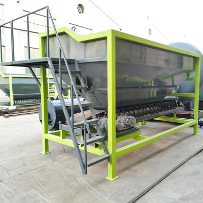 China Fertilizante ajustable del estiércol vegetal de la tolva de alimentación de la carretilla elevadora que hace la máquina en venta