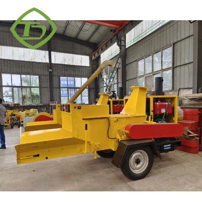 China 55KW Electric Diesel Engine Wood Grinder Large Capacity Tree Branch Crusher Machine for sale