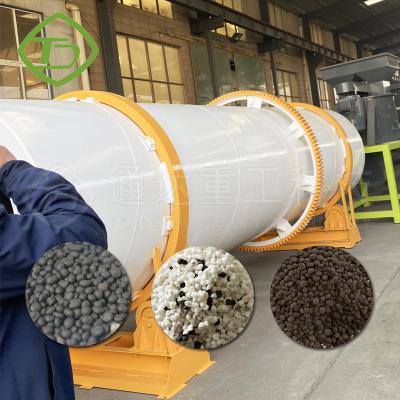 China Instalación automática de secado de fertilizantes con tambor rotativo 1,5-6r/min en venta