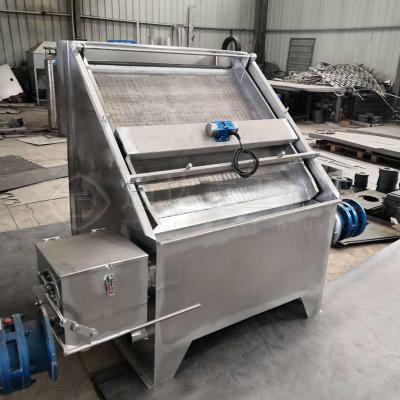 China Wet And Dry Separator Pig Manure Inclined Sieve Solid Liquid Separator Dewatering Machine for sale
