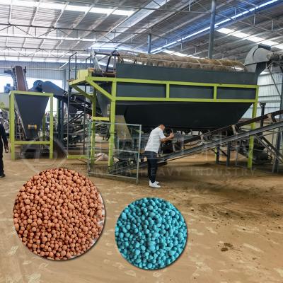 Chine 1 à 10 t/h Fertilisant machine à tambour rotatif engrais de vache engrais organique équipement de ligne de production à vendre
