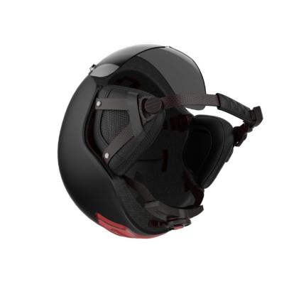 China Bicycle PC EPS Black Smart Cycle Helmets With Camera And Bluetooth for sale