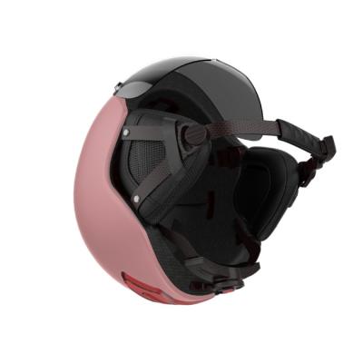 China USB Connector Pink Smart Cycle Helmets OEM/ODM With LED Light for sale