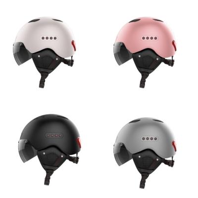China RoHS Intelligent Gravel Cycling Helmet / Bluetooth Bike Helmet With Signal Lights for sale