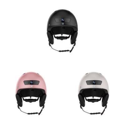 China Matte Turn Signal Bike Helmet cor-de-rosa que conecta com o telefone de Smart para a senhora à venda
