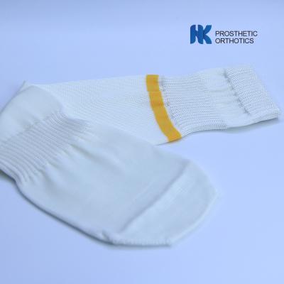 China White Color Glass Fiber Socks For Carbon Fiber Foot High Waist for sale