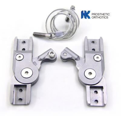 China Swiss Lock Knee Joint For Orthoses Aluminum 7075 Width 19mm Cable Controlled for sale