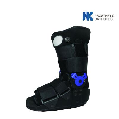 China Black Orthotic Brace , CE Walking Boot For Sprained Ankle for sale