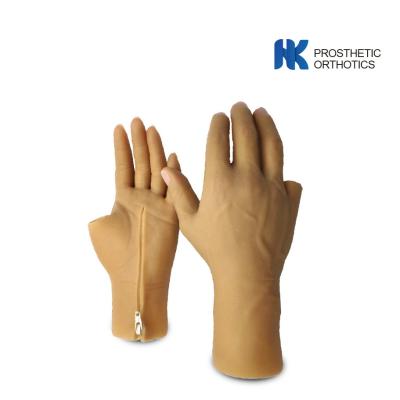 China Customized Cosmetic Zipper Prosthetic Gloves Silicone for sale