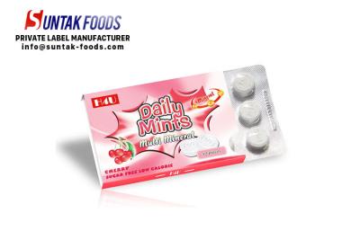 China Doces minerais da cereja ácida dos doces funcionais brancos redondos feitos sob encomenda multi à venda