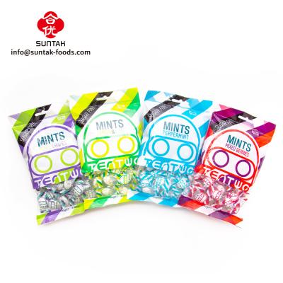 Chine menthes libres de xylitol de sucrerie de menthes du sucre 100g dans le grand emballage évalué de sac à vendre