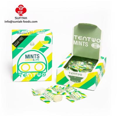 China Sugar Free Grapes Flavoured Strong Mints Candy In Paper Box Pack for sale