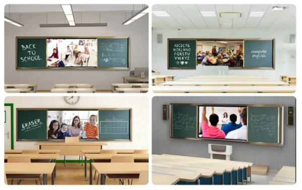 Quality 98 Inch Push Pull Digital Chalk Board Smart Magnetic For Education Training for sale