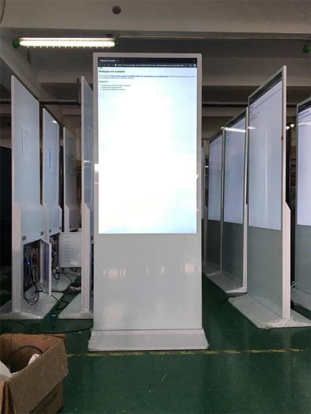 Quality 43 55 Inch Floor Standing Digital Signage Touchscreen For Advertising for sale