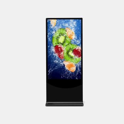 China Customized Black Free Standing Digital Display Screens 42 Inch 65 Inch for sale