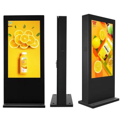 China Display de sinalização digital exterior preto personalizado com 32 polegadas 43 polegadas 75 polegadas à venda