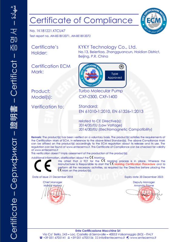 CE - KYKY TECHNOLOGY CO., LTD.