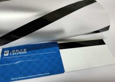 China High Adhesion LOCO Magnetic Stripe Coated Overlay For Magnetic Card Production for sale