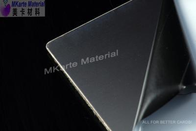 China 0.6mm / 0.8mm Thickness PVC Card Material Ultra Glossy Stainless Steel Plates used for PVC card lamination for sale