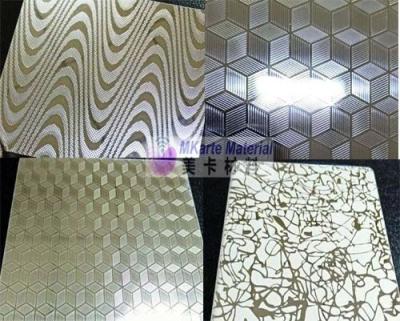 China Placas de acero laminadas personalizadas grabadas en relieve para el uso plástico del laminador de la tarjeta en venta