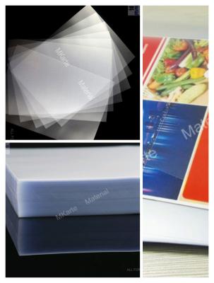 China Abrasion Resistant Pvc Overlay Sheet For Various Digital Printers HP Indigo / Konica Minolta for sale