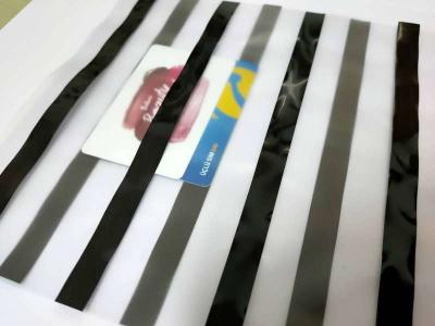 China Custom Size Magnetic Stripe Coated Overlay With No Color Change And Deformation for sale