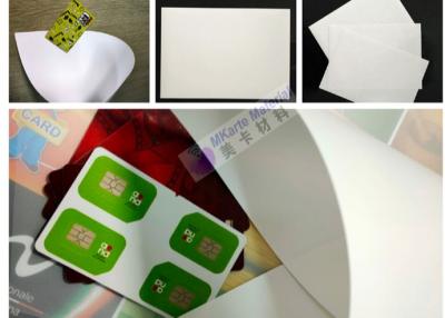China PC Polycarbonate Plastic Sheets , White Polycarbonate Sheet For Making Smart Card for sale