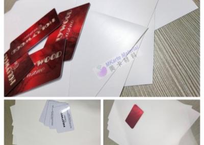 China Thin Hard White PETG Plastic Card Core Sheet For PETG Card Body Production for sale