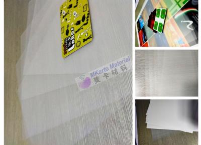 China PC Films Suitable for Laser Engraving PC Plastic Sheet For PC Card Production for sale