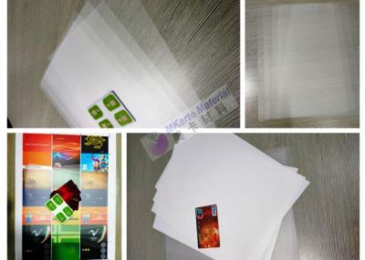 중국 PETG는 오바레이 신용 카드를 위한 명확한 플라스틱 PET/PETG 장을 입혔습니다 판매용