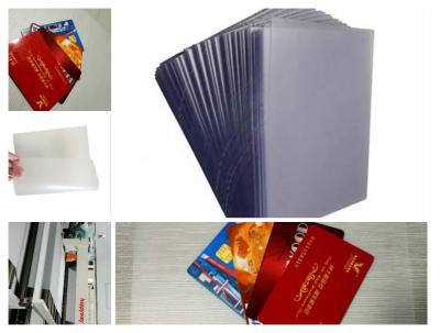 중국 높은 접착 Pvc 오바레이 영화 Smard 카드를 박판으로 만들기를 위한 색깔 변화 없음 판매용