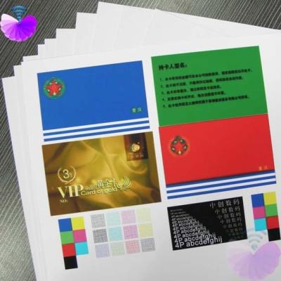 China No Crack Silk Screen Printing 35 Dyne 0.12mm PVC Core Sheet for sale