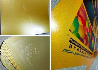 中国 ポリ塩化ビニール シートを印刷する金0.18mm 305x460デジタル 販売のため