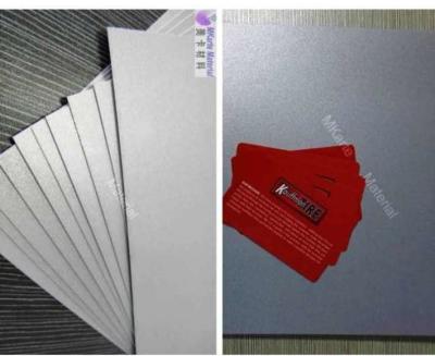 China Digital Printing PVC Sheets In Silver With Strong Peeing Strength for sale
