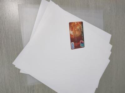 China Anti folha plástica transparente estática de Petg para o cartão da carteira de habilitação à venda