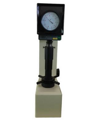 China Durable Motorized Loading Control Dial Reading Rockwell Hardness Tester With 160mm Throat for sale