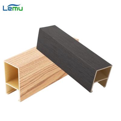 China WPC Wall Panel for Mall 3D Insulated Slat Wood Indoor Interior PVC Decorate Nano Sheet for sale