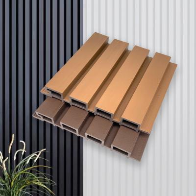 China ISO Certified Exterior Outdoor WPC Wall Panel Panels for Home/mall for sale