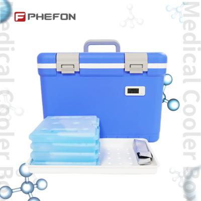 China Medical Cooler Box With Thermometer Portable Insulin Cooler Refrigerated Box for sale