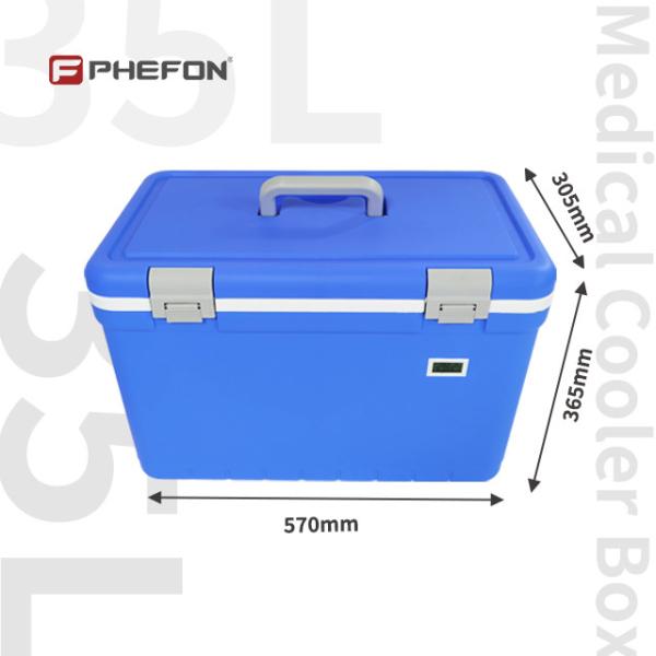 Quality 35L Insulated Good Perfomance Medical Ice Cold Box for Temperature Control With for sale