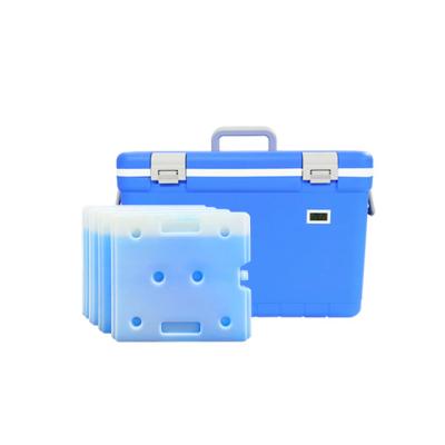China Caja de vacunas con llave de cierre, refrigerador de 35L, refrigerador con bolsas de hielo. en venta