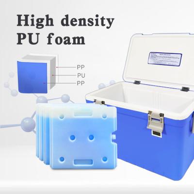 China Blue Best Cool Box For Transporting Medicines With PU Foam Insulation For Medical Needs And Storage for sale