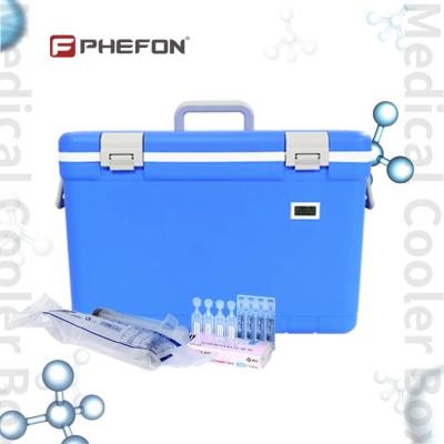 China 30L Vaccine Transport Cooler Box Blood Specimen Cool Medicine Box for sale