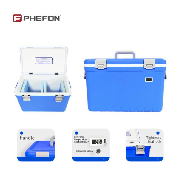Quality 35L Plastic Cooler Box Vaccine Cold Chain Box Medical Transport Box Wholesale for sale