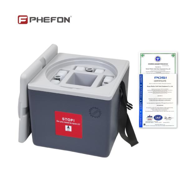 Quality Phefon Grey 1.7Ltr Vaccine Cooler Box For Cold Chain Storage for sale