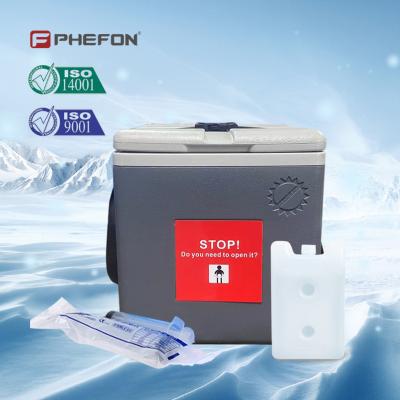 Chine PHEFON Compact Cooler Box pour le vaccin Boîte de support pour le vaccin gris à vendre